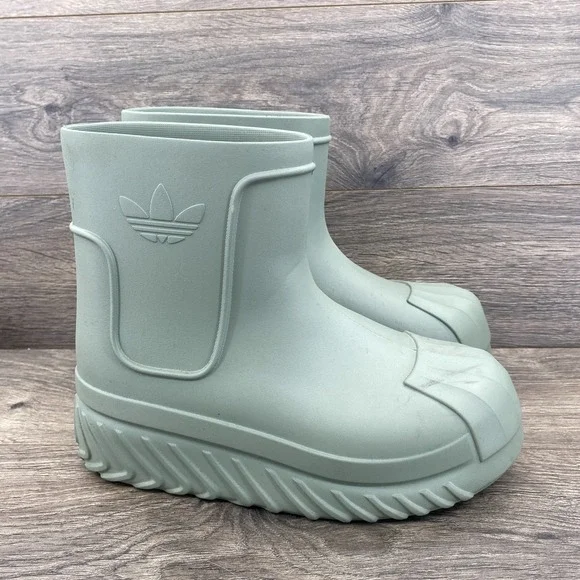 Adidas Green Adifom Superstar Rain Boots - Picture 6 of 11